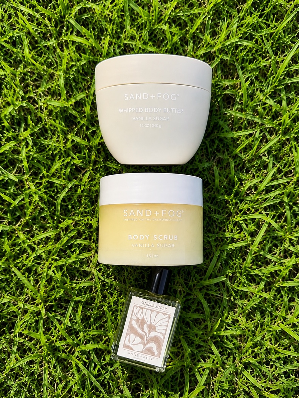 Sand + Fog Vanilla Sugar bundle  Body Butter Scrub  Set Vanilla Girl Coquette